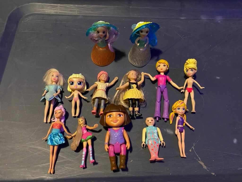American Girl, Polly Pocket, cupcake and more Dolls $15