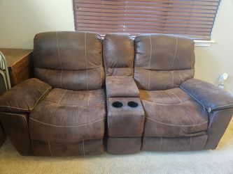 Free reclining loveseat + recliner combo