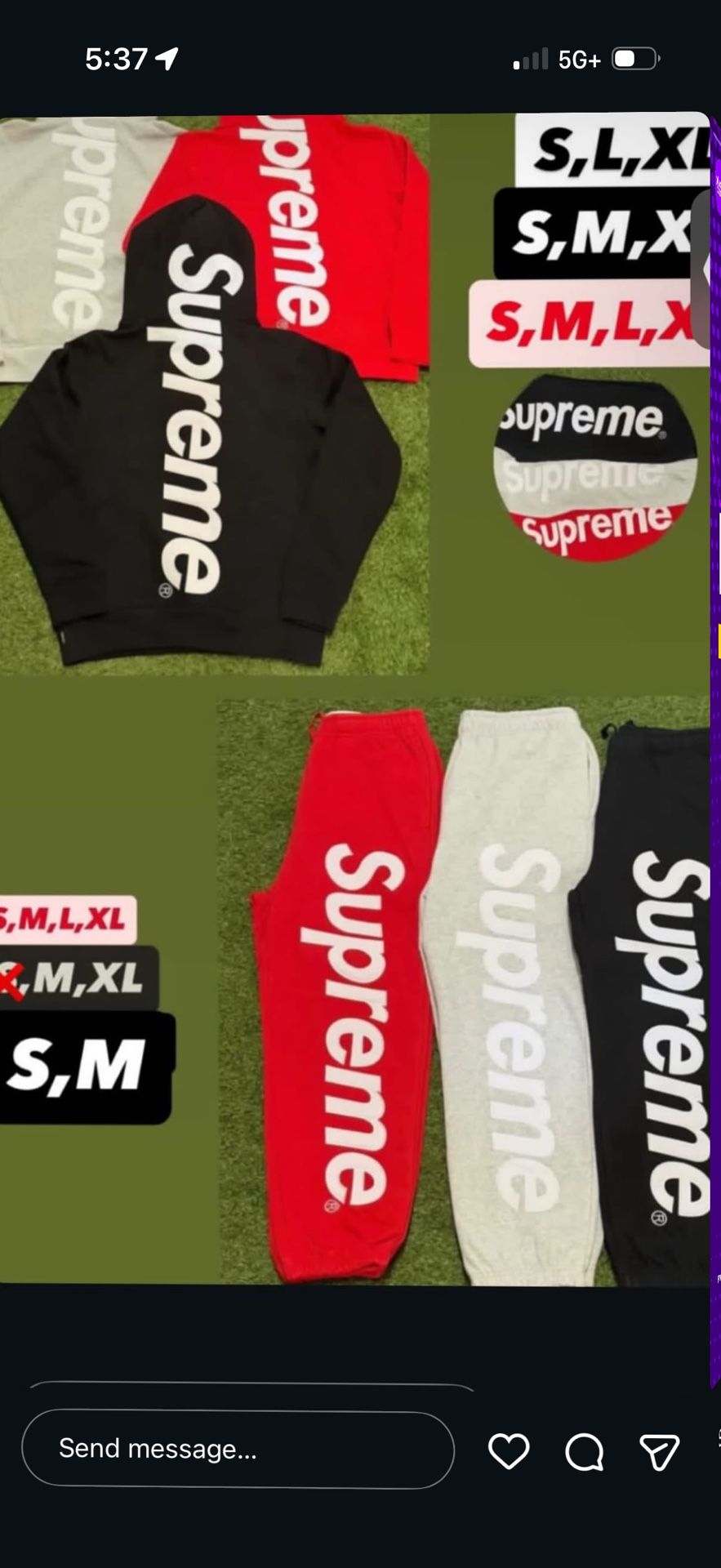 Supreme Sets All Colors