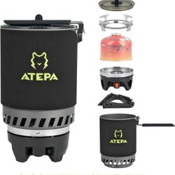 ATEPA Backpacking Stove Camping Cooking Gear for Outdoor Hiking Hunting Fishing