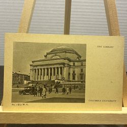 Vintage 1920s Columbia University Low Library Postcard Pictorial Co New York 