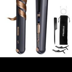 2-in-1 Cordless Hair Straightener  and curler 