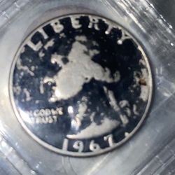 1967 uncirculated quarter from the mint