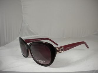 Ellen Tracy Women's Sunglasses Toscana Red Horn Frame