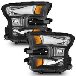2015-2017 Ford F-150 - Driver and Passenger Side Halogen Headlight