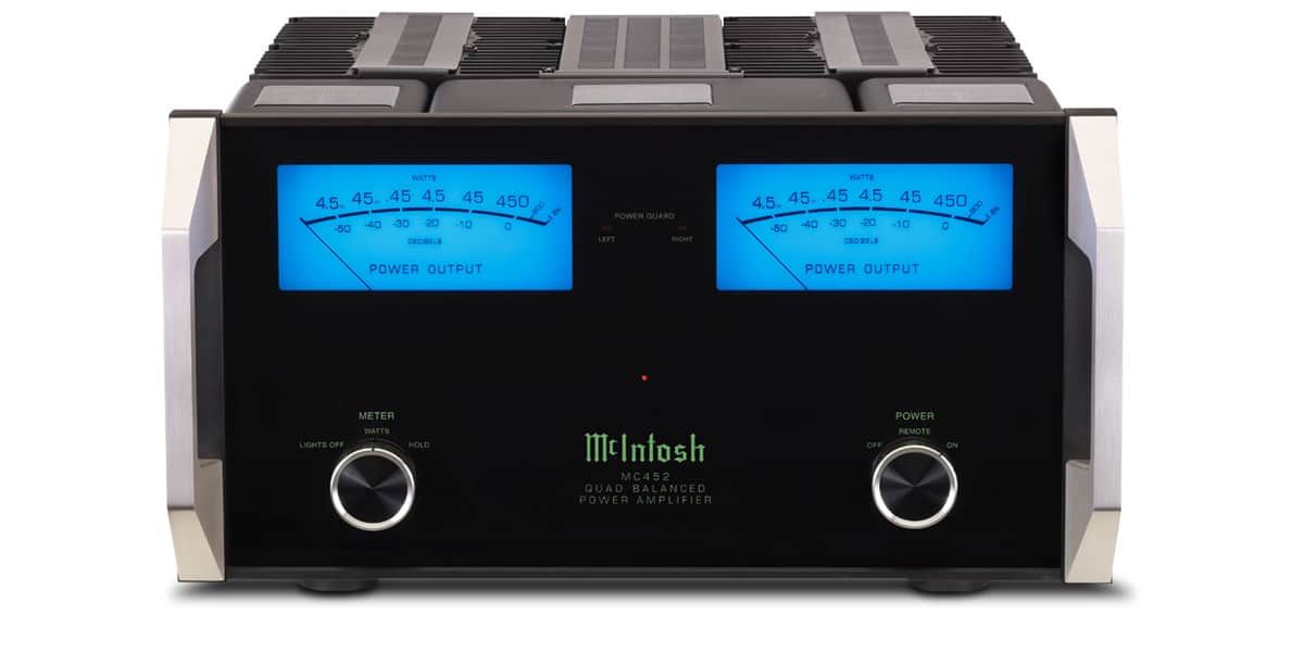 McIntosh MC452 Stereo Power Amp with pair of Bower and Wilkins 802D2