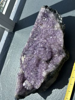 Amethyst Large Geode w/ Quartz Cluster