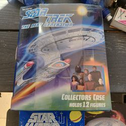 Playmates Star Trek Next generation stng collectors figure case great shape