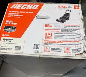 ECHO 21 in. 190 cc Briggs and Stratton Gas 3-in-1 Dual Blade RWD Self-Propelled Lawn Mower with Single Lever Deck Adjustment