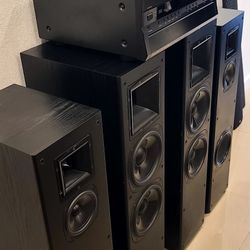 Klipsch And Onkyo Stereo System 