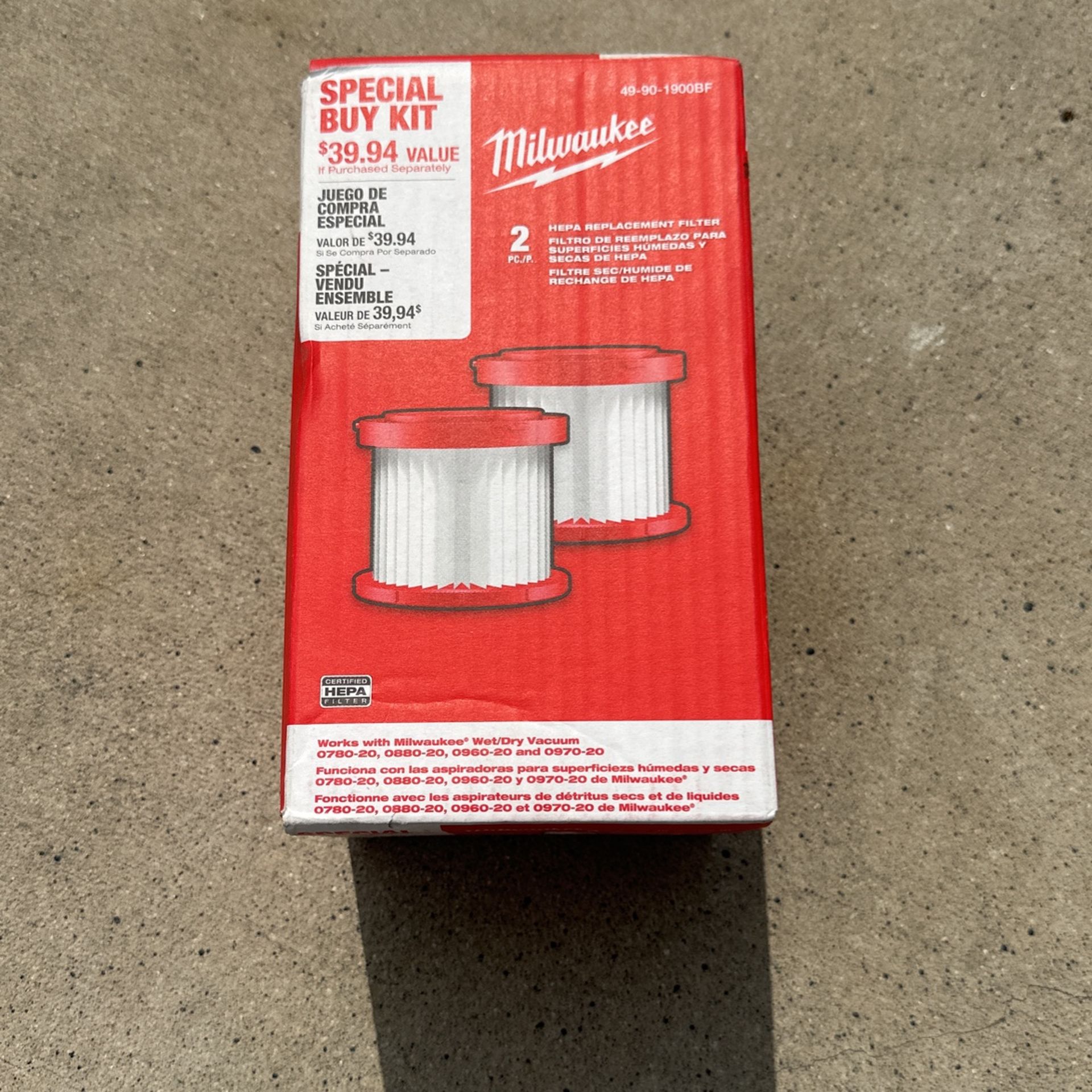 Milwaukee Tool Hepa Replacement Filters