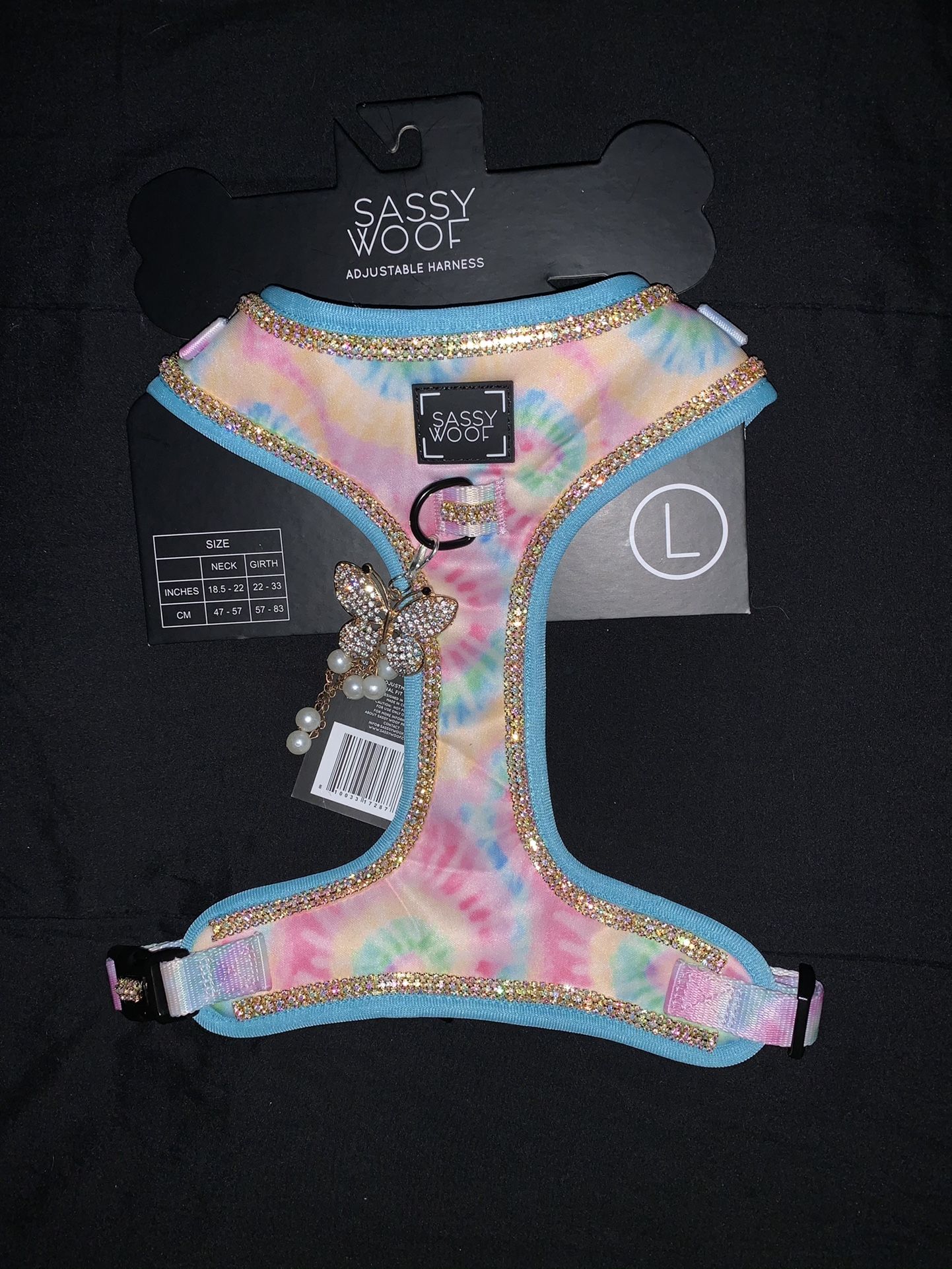 Large Tie Die Blinged Out Harness