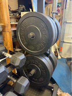 ROGUE HG 2.0 BUMPER PLATES   TITAN weight tree
