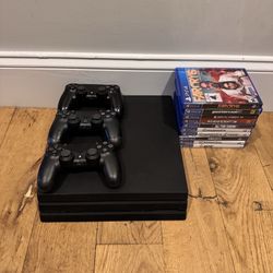 PS4 Pro 1TB Bundle 3 Controllers + 9 Games GTA V Far Cry Tested