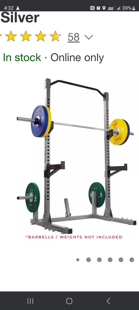 squat Bench Press Rack and bar 