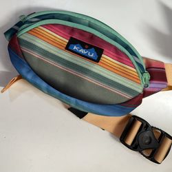 KAVU Spectator Belt Wallet Bag ~ Coastline Blanket