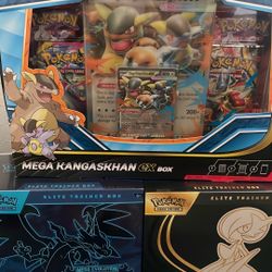 Pokemon ETB And Mega Kangaskhan Ex Box