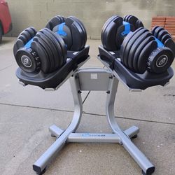 Adjustable Dumbbells with Stand