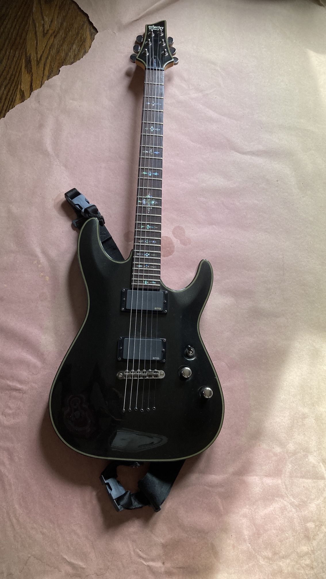 Schecter Damien Elite Diamond Series Made in Korea Black