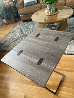 Overbed folding table