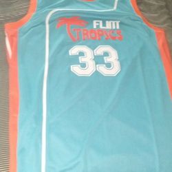 New Sewn In Patches Tropics Jackie Moon #33 Basketball Jersey  Size 3xl