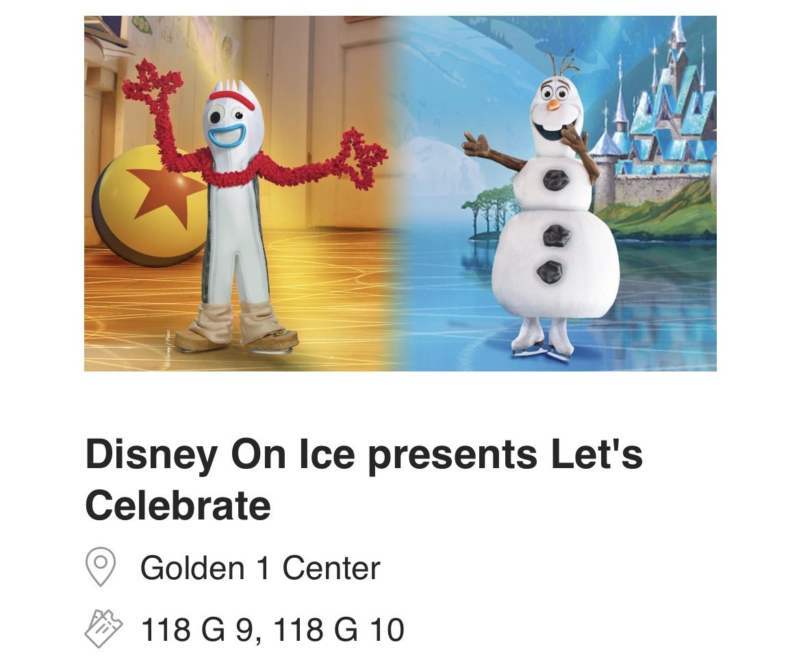 Disney On Ice Tickets This Thursday 