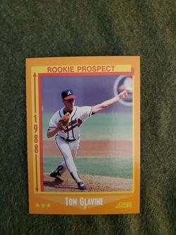 Tom Glavine 88' Score rookie baseball card
