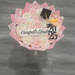 Graduation Boquete, Ramo De Graduación Rosas Eternas Buchón