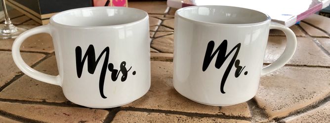 Mr an mrs coffee mugs