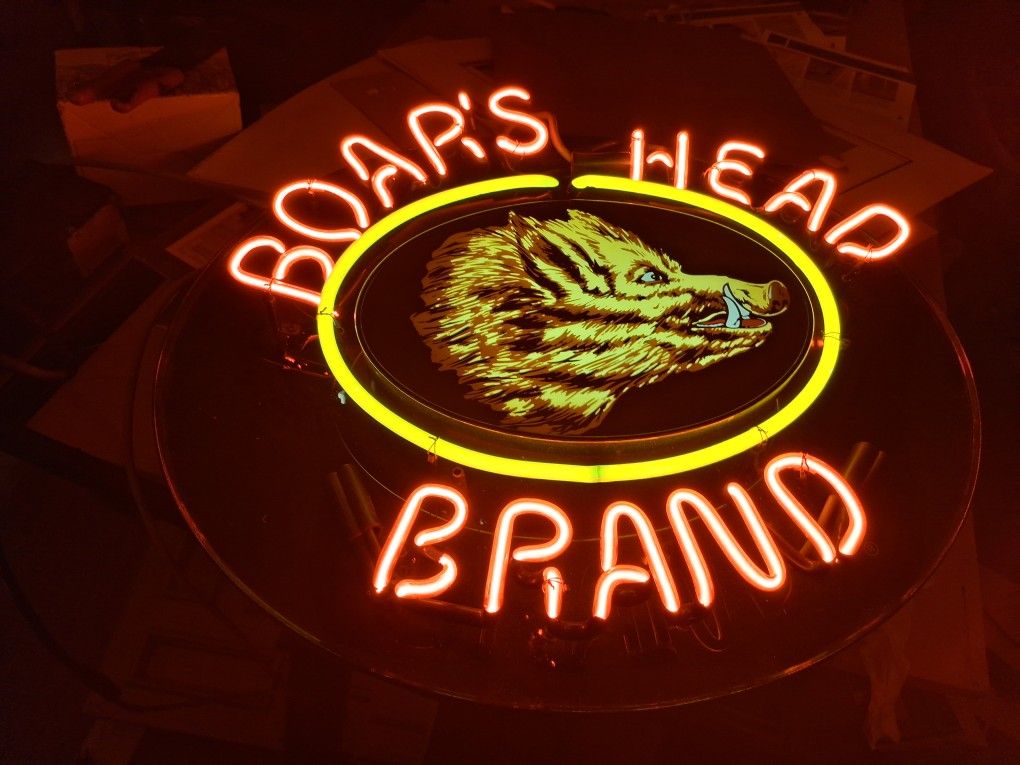 Neon Advertisement..salvaged From TOM THUMB SUPERMARKET CLOSEURE TEXAS