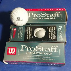 Wilson ProStaff Platinum Golf Balls - 3 New Sleeves (9 Balls Total)
