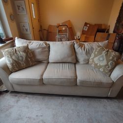 Light Cream-Colored Couch