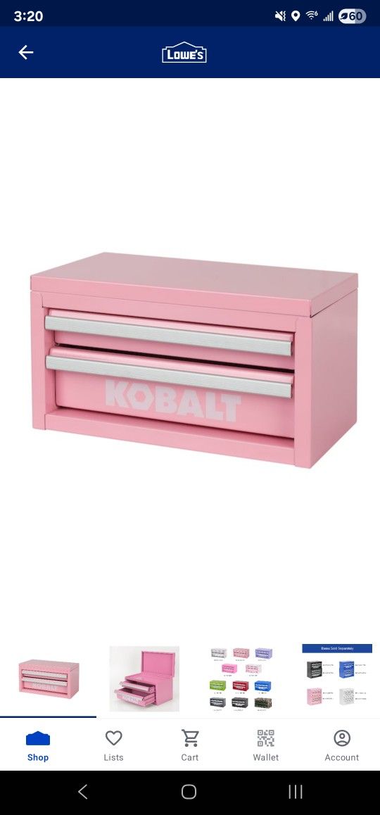 Limited Edition Kobalt Mini Tool Box (Pink)