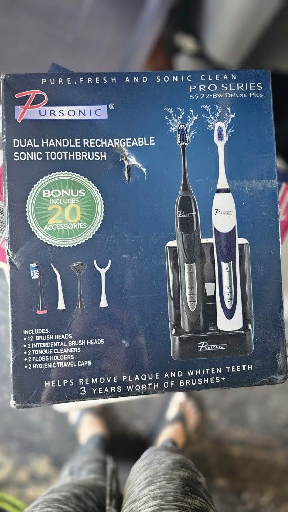 Pursonic Dual-Handle Sonic Toothbrush