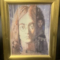 Super Rare John Lennon Vintage Picture 18" X 15"