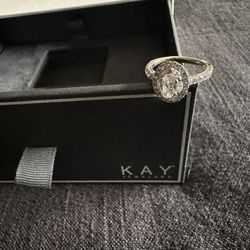 18k White Gold Diamond Engagement Wedding Ring - Wedding 