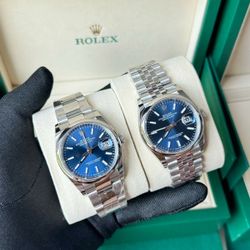 Rolex Datejust 41mm Blue Fluted Jubiliee NEW 2024 COMPLETE FULL SET