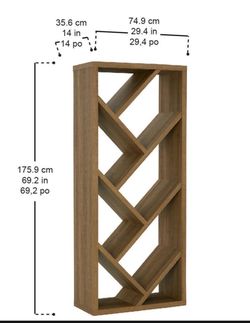 69" ANDER BOOKCASE