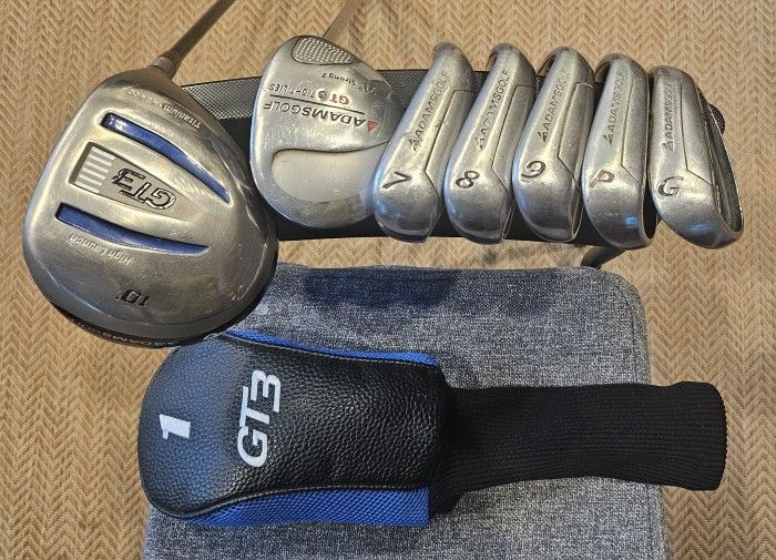 Adams Golf Set GT3 Driver, Tight Lies Fairway Wood and a40S R