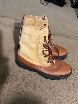 Leather Lace-Up Work Boots
