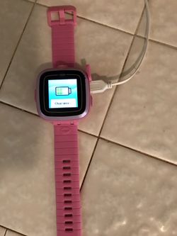 V tech pink smart watch
