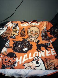  Halloween Ghost Pumpkin Polo Shirt 