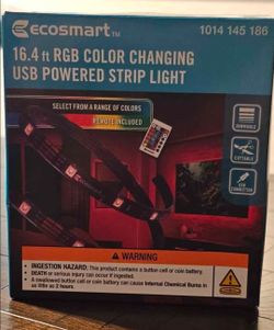 EcoSmart 16.4 ft RGB USB LED Strip Light