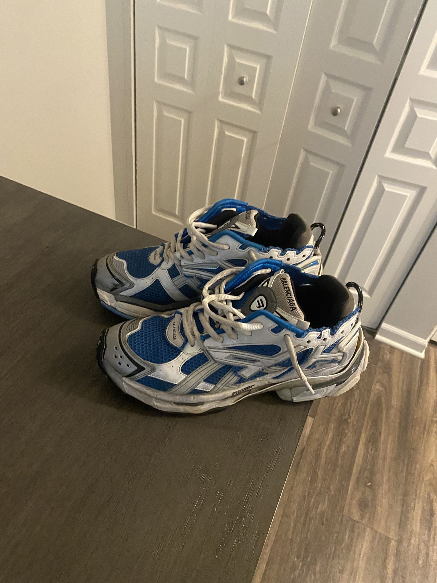 Blue Balenciaga Runners