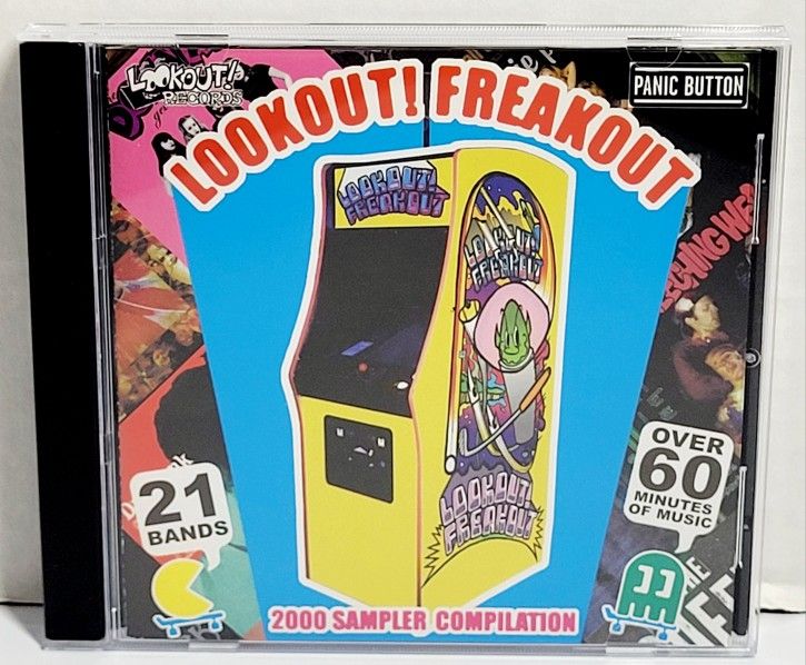 Vintage 2000 Lookout! Freakout: 2000 Sampler Compilation CD 24 Tracks 21 Bands. This image shows the lookout! Freakout: 2000 Sampler Compilation CD. I