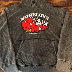 Mens 3X 3XL XXX XXXL Acid Wash Black Hoodie