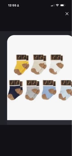 Fendi Baby Socks Set of 7