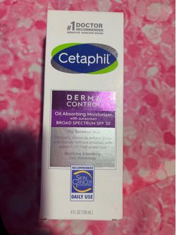 NIB Cetaphil DERMA CONTROL OIL absorbing moisturizer spf 30 full size