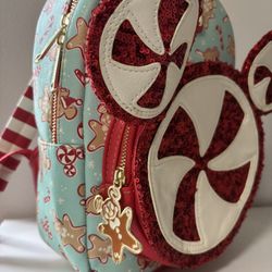 Candy cane Christmas Disney Loungefly 