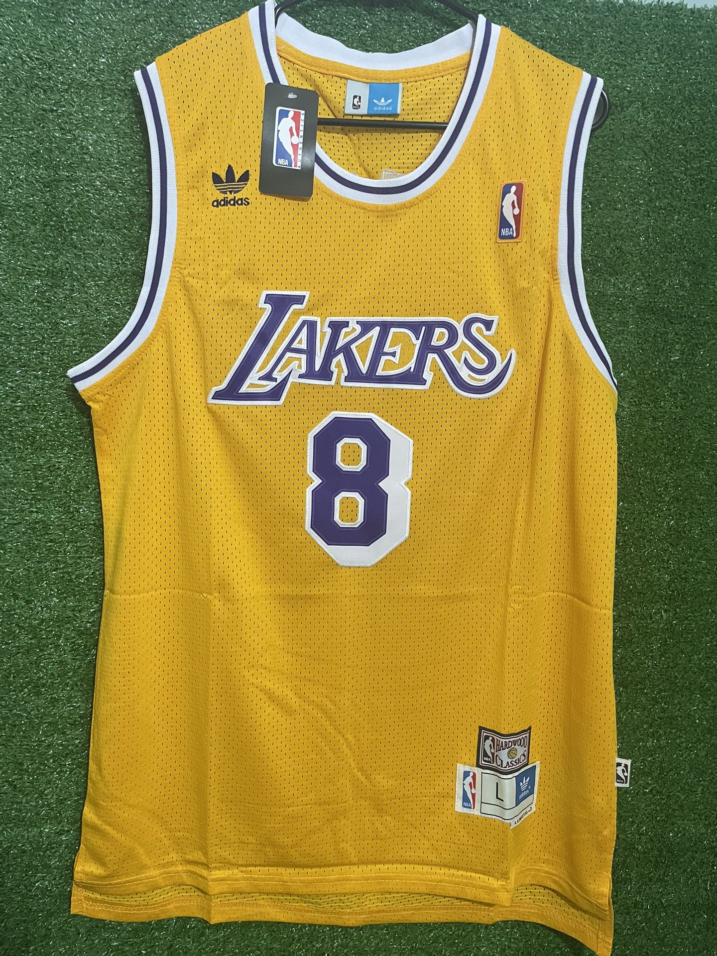 KOBE BRYANT LOS ANGELES LAKERS VINTAGE ADIDAS JERSEY BRAND NEW WITH TAGS SIZES LARGE AND XL AVAILABLE